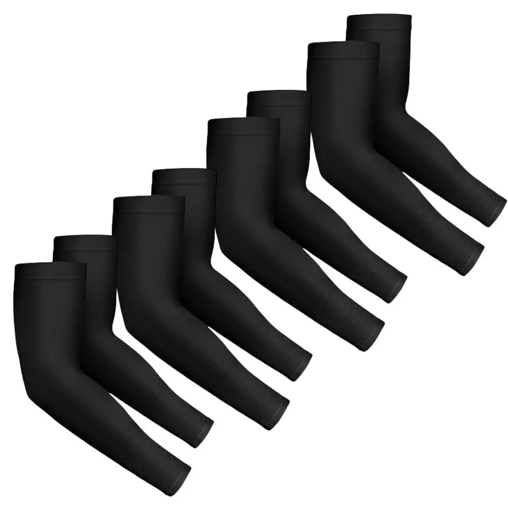 Ice Silk Sleeves, 4 Pairs Sun Protection Ice Arm Sleeves, Comfortable Arm Sleeves for Cycling, Running, Driving, Outdoor Sports, Gym Accessories, Comp