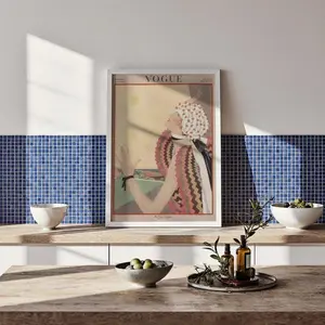 Vintage Vogue Cover Poster - Retro Fashion Wall Art