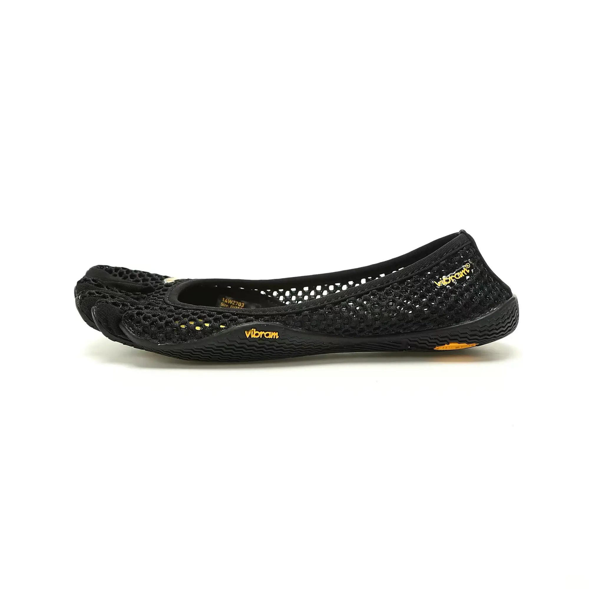 Vibram Five Fingers Women's casual shoes, black suitable for indoor/outdoor fitness, sports, running, and casual wear. Durable, breathable ,lightweight, and suitable for training.