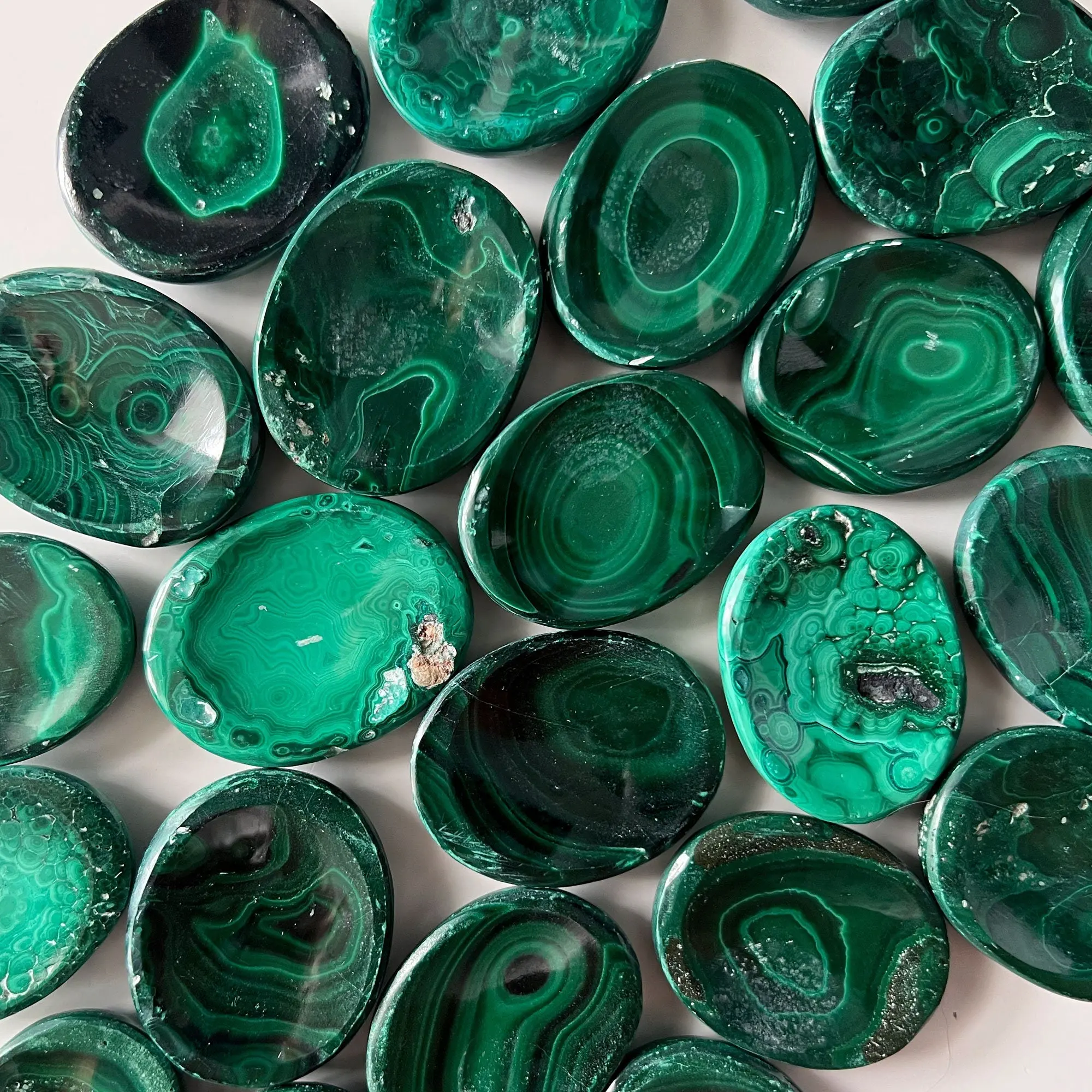 Malachite Worry Stone Malachite Worry Stone