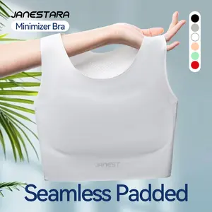 Breathable Seamless Chest Binder Bra – Minimizer Workout Bra for Large Bust, High Impact Support & Comfort