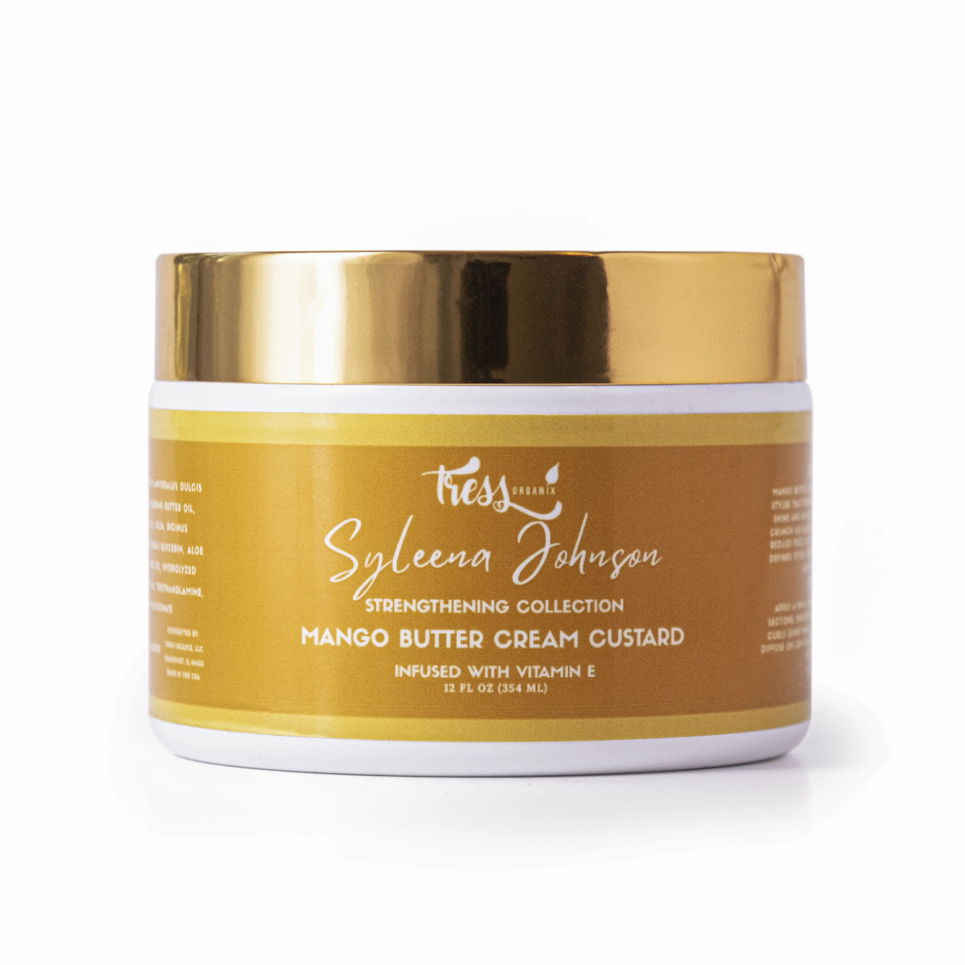 Mango Butter Cream Hair Custard  - Hydrating Haircare Styling Product for Smooth, Manageable Locks