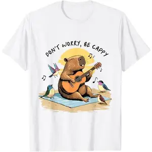 Don't worry about the capybara shirt. Make an interesting capybara T-shirt wearverse fashion everyday fashion usa cotton men gift