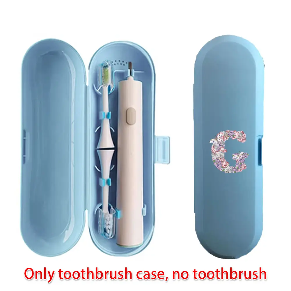 Universal Electric Toothbrush Case, Portable Travel Toothbrush Storage Box, Outdoor Electric Toothbrush Protector, Rose Flower Design