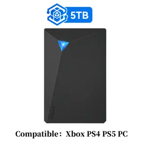 EAGET Portable External Hard Drive 5TB/4TB/1TB/500GB/320GB/250GB USB 3.0 Hub High-Speed Data Transfer Durable Reliable for PC Mac PS4/5 Xbox Game File Video Music Plug & Play No Battery Required,TikTokshopBacktoschool