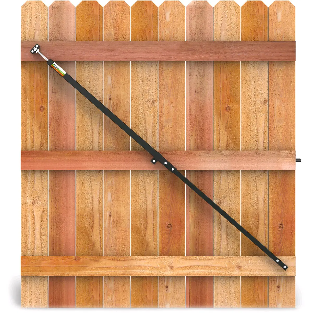 True Latch Telescopic Gate Brace - Wood Privacy Fence Anti Sag Gate Kit - Gate Hardware Kit for Outdoor Wooden Fence Gates, 1 Patented USA Made Brace Patio