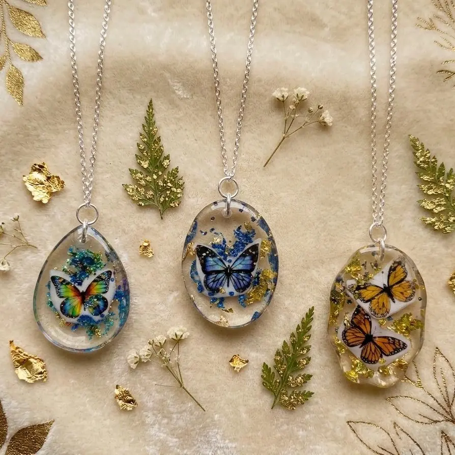 resin necklaces
