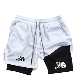 2026 New Printed 2-in-1 Men's Sports Shorts with Phone Pocket, Quick Drying Shorts for Summer Gym Exercise, Running Shorts,summervibes