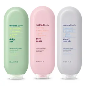 Method Body Daily Lotion Set - Daily Zen, Pure Peace & Simply Nourish, 13.5 Oz Ea