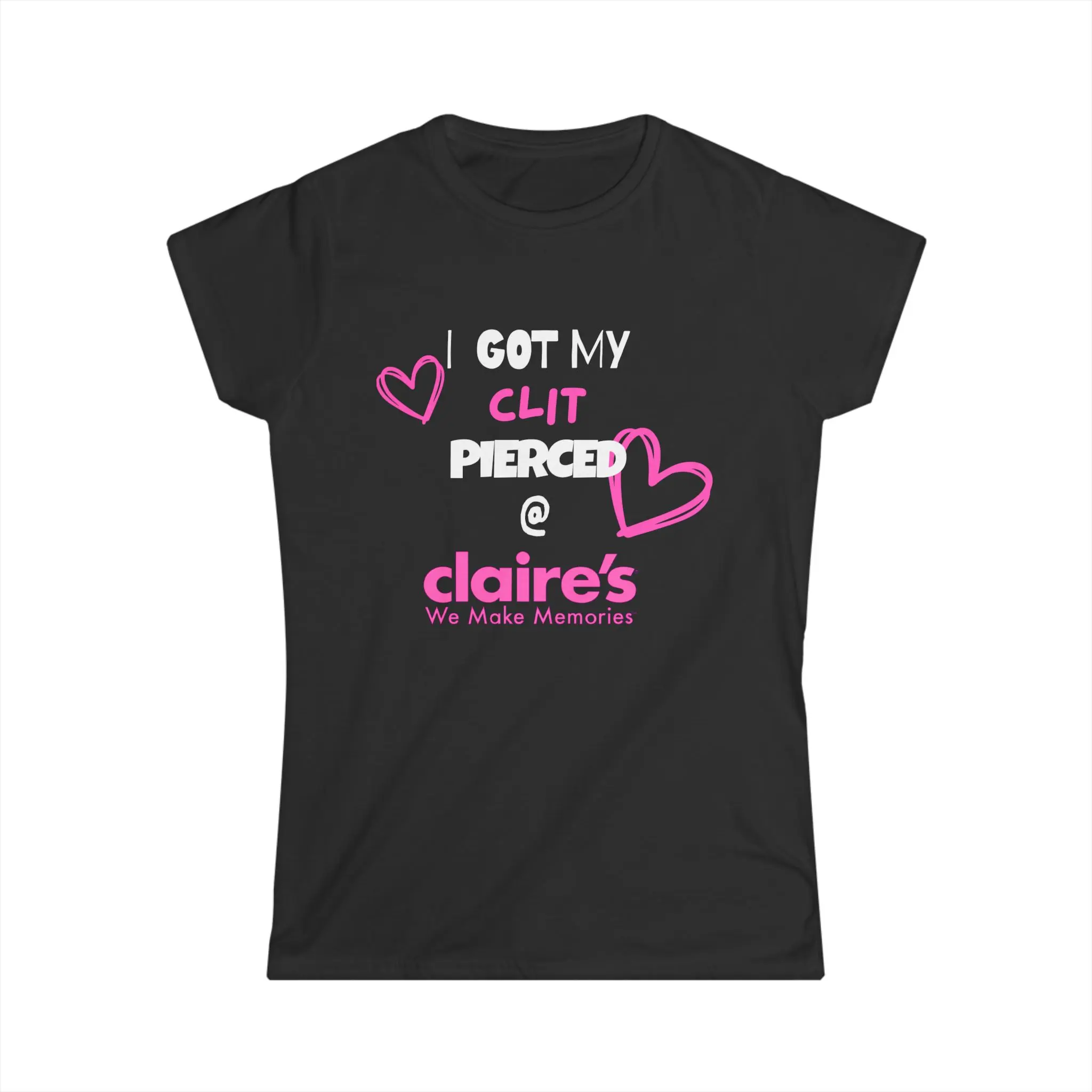 I Got My Clit Pierced T-Shirt | Claire's Piercing Humor Tee