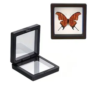 2 Pcs Floating Frame Display Case, 3D Floating Display Case, Ideal for Jewelry, Coins, Badges, Specimens, Collectibles Preservation
