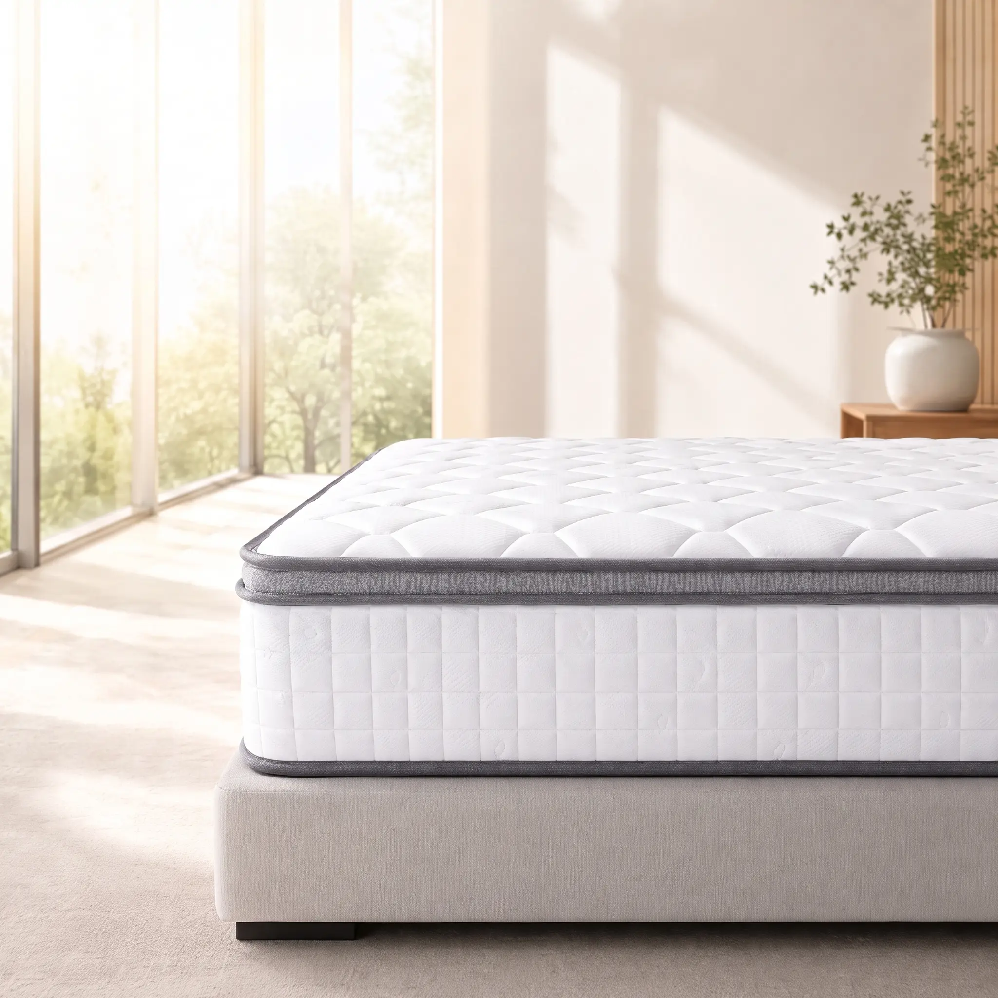 Somnuva Premium 10-Inch Hybrid Memory Foam Mattress - Factory-Direct Quality, Pocket Spring Bed in a Box