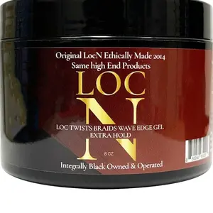 LOC N LOC Twists Braids Wave Edge Gel Extra Hold 8 oz
