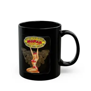 Mopar Girl Mug | Black Ceramic Coffee Cup