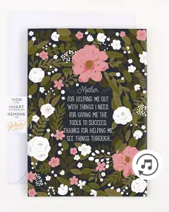 Endless Thank You Mom Card with Glitter