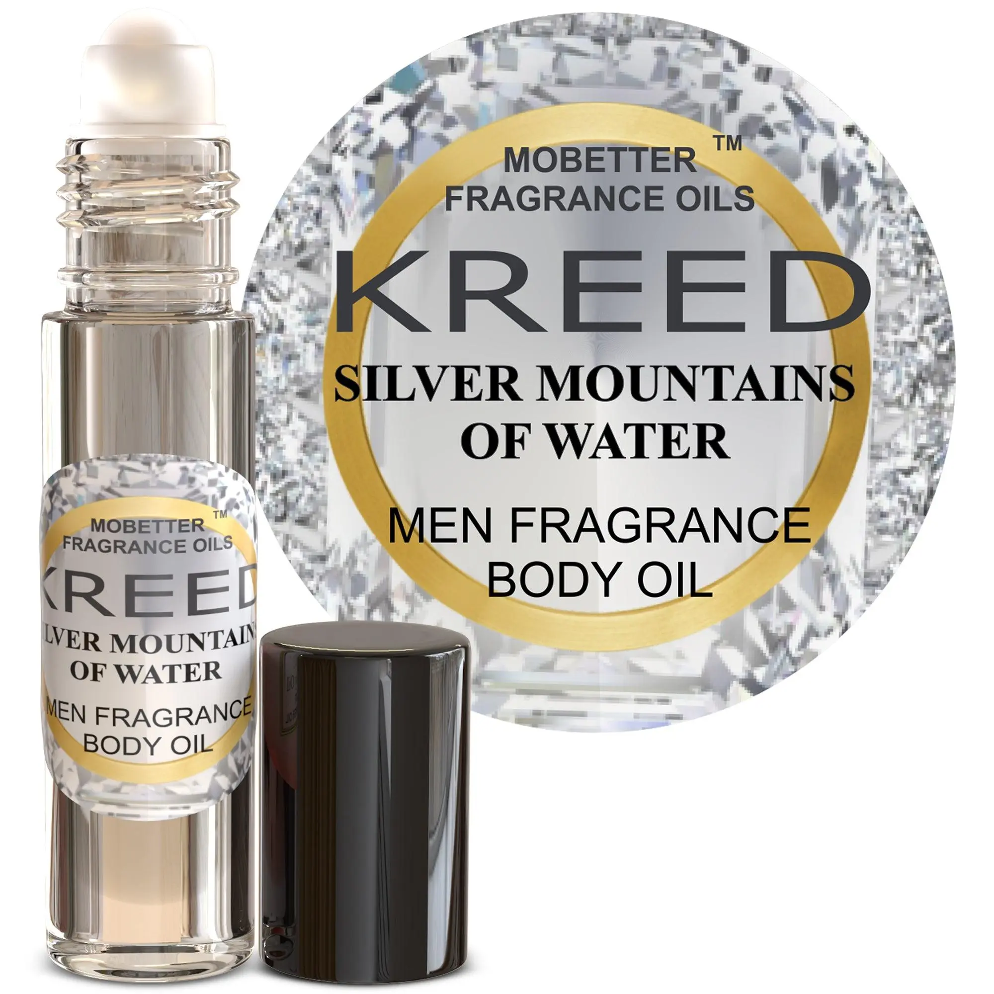 MOBETTER FRAGRANCE OILS Kreed Silver Mountain Water for Men Body Oil