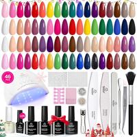 46 PCS 25 Colors Chic Outfits Gel Nail Polish Kit