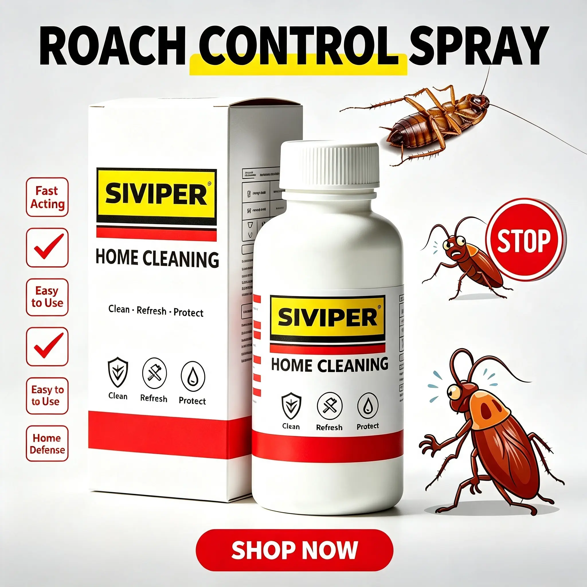 The Sniper for Roaches Safe Home Solution - Effective Cockroach Repellent for Daily Use Keeps Your Home Clean and Safe in China