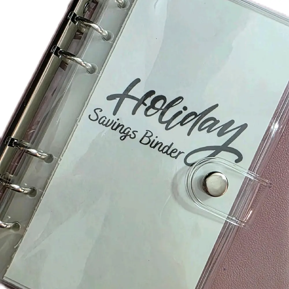 Holiday Savings challenge Monthly Binder