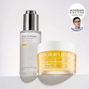 [SAVE $31]Sungboon Rejuvenate Filler Serum + Retinol Cream| | with Deep Collagen, Peptide for wrinkles & fine lines | Firming, Moisturizing, Collagen Boosting, Anti aging Korean Home Aesthetic for all skin types