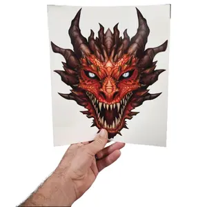 Dragon Decal – Premium Dragon Head Stickers for Trucks and Cars – Dragon Stickers with Reflective Eyes Dragons– Cool and Unique Stickers and Decals Graphic