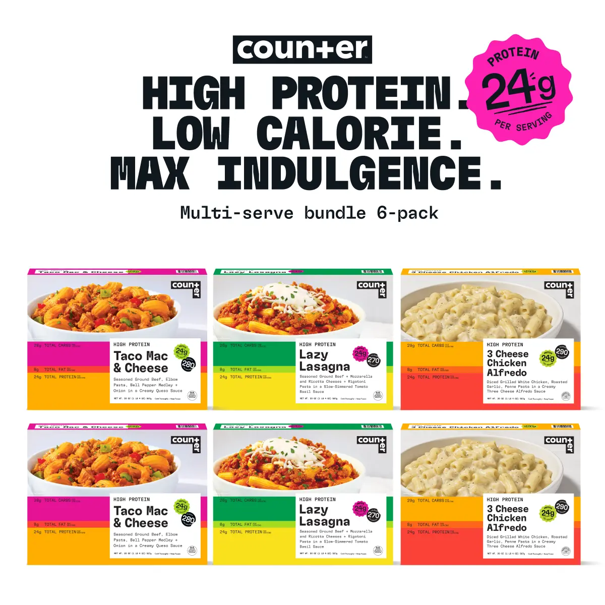 Counter High Protein Multi-Serve Frozen Meals Counter High Protein Multi-Serve Frozen Meals