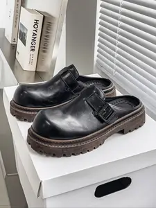 Men's Casual Plain Color Slip-on Loafers, Fashionable Round Toe Flat Shoes for Daily Wear, Lightweight Breathable Comfortable Shoes for Men, Boy