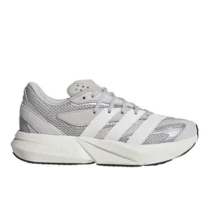 adidas Womens Lightblaze Lace Up Sneakers Shoes Casual - Grey, Off White