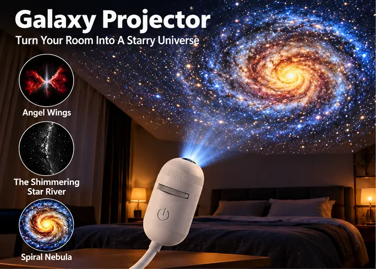 Galaxy Projector 2-in-1 Starry Sky Projector & Night Light USB Galaxy Projector Night Light for Bedroom Hallway Ceiling Decor (1 Light+3 Pcs) Galaxy Projector 2-in-1 Starry Sky Projector & Night Light USB Galaxy Projector Night Light for Bedroom Hallway Ceiling Decor (1 Light+3 Pcs)