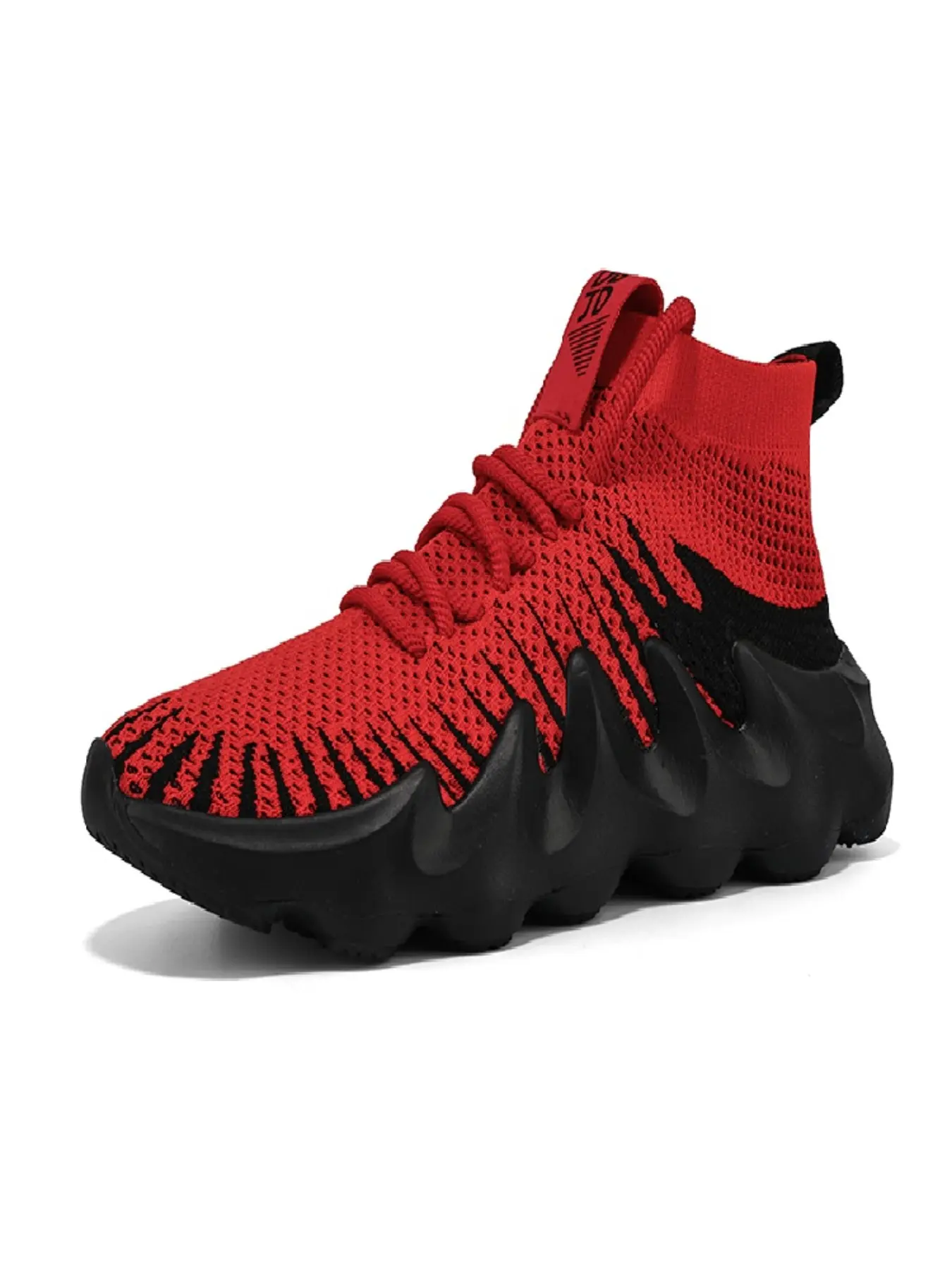 Large Size Men's Summer Breathable Canvas High Top Shoes, Casual Sock Shoes, Mesh Trendy Footwear, Comfortable and Stylish
