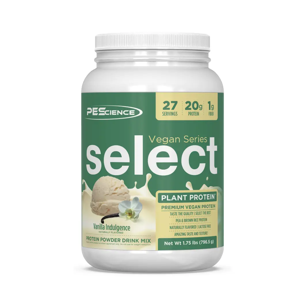 PEScience Select Vegan Protein - Premium Plant-Based Fitness/Dietary Supplement Powder for Muscle Growth & Recovery - 20g Protein, 1g Sugar, Soy-Free,