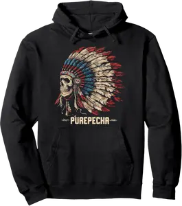 Indigenous People Mexico Native American Purepecha Tribe Pullover Hoodie - Kadashya Shop 50B0DBGSS9RK