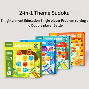 Magnetic Suction Sudoku Board Game 2-in-1 Chessboard Toy for Children's Puzzle Competition Beginner's Block Design Dual Gameplay Options