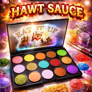 EAT IT UP, 15 pan PRE-DESIGNED Eyeshadow Palette (By Hawt Sauce)