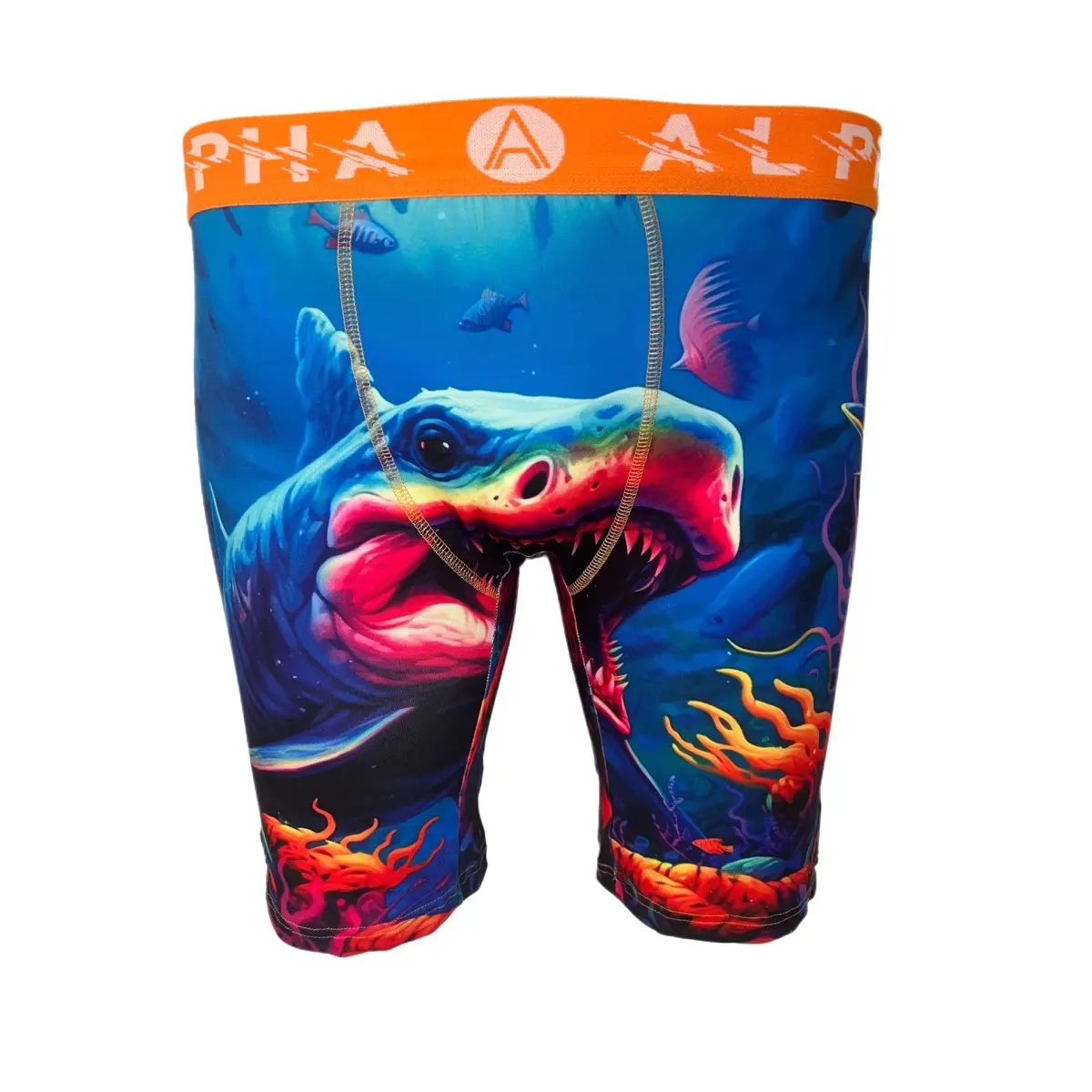 Alpha Shark Attack Youth Performance Boxer Briefs