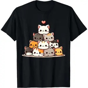 Cat Cute Cats Anime Kawaii T-Shirt