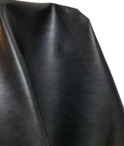 Black Smooth Faux Vegan leather