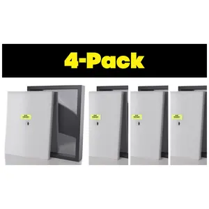 Shart Original T Shirt Frame Display Case 4-Pack (Black)