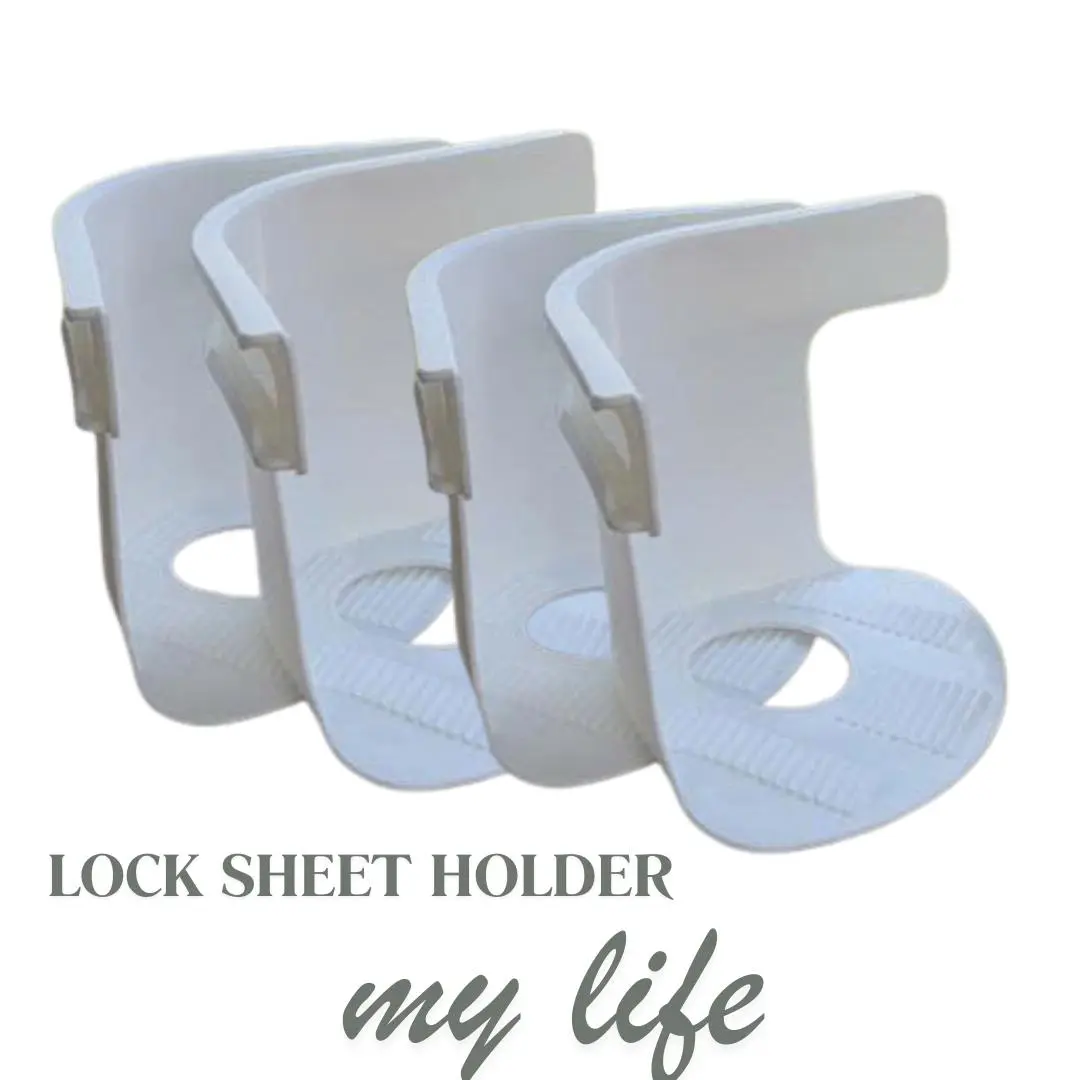 Lock Sheet Holders,bed Sheet Lock Clips, Sheet Holders Keep Sheets Firm & Tight, Heavy Duty Bed Sheet Holder Corner Fitted Sheet Straps Fit All Mattress Size, Bed Sheet Grippers, Bedsheet Clip, Locking Sheet Fasteners, size of item 20.5 × 12.9 × 11.6 cm
