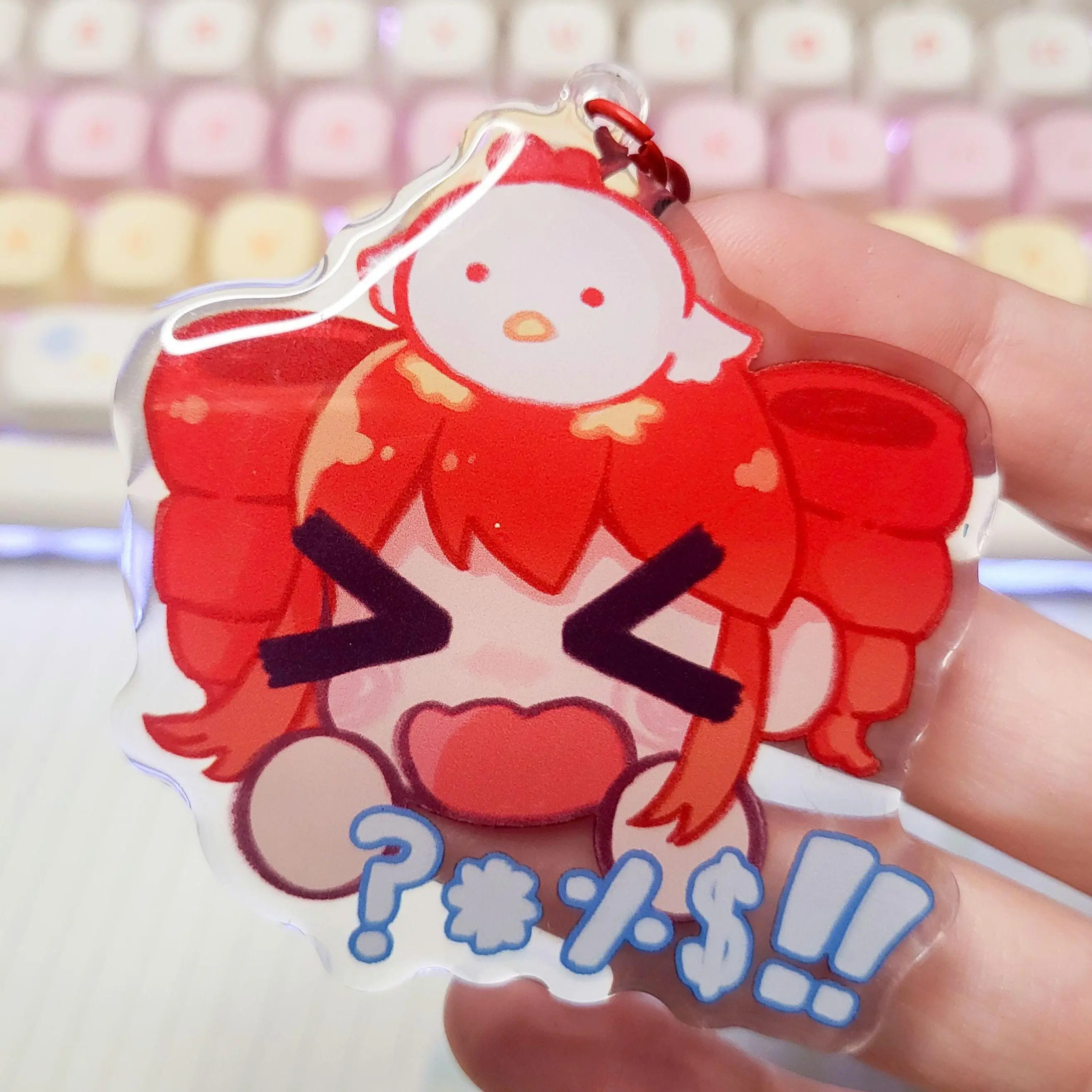 Birdbrain Teto vocaloid keychain || 2.5" acrylic keychain teto kasane