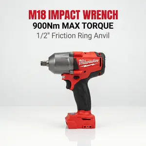 Milwaukee M18 900Nm Nut Driver, 2400 RPM for Concrete Anchors