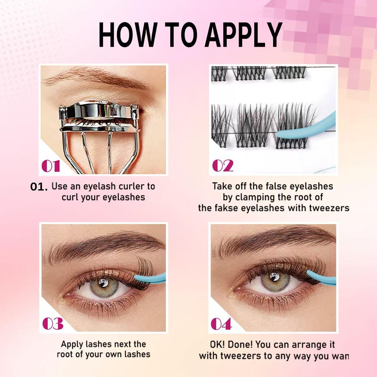 MagicSoft Volume Lashes | Blinkiss DIY False Eyelashes for Bold Dramatic Look Unstoppable  You've Been Waiting For | Lashes with Ultra-Dense, Waterproof, Long-Lasting Lashes | Magic | Beginner-Friendly DIY Lashes for a Flawless