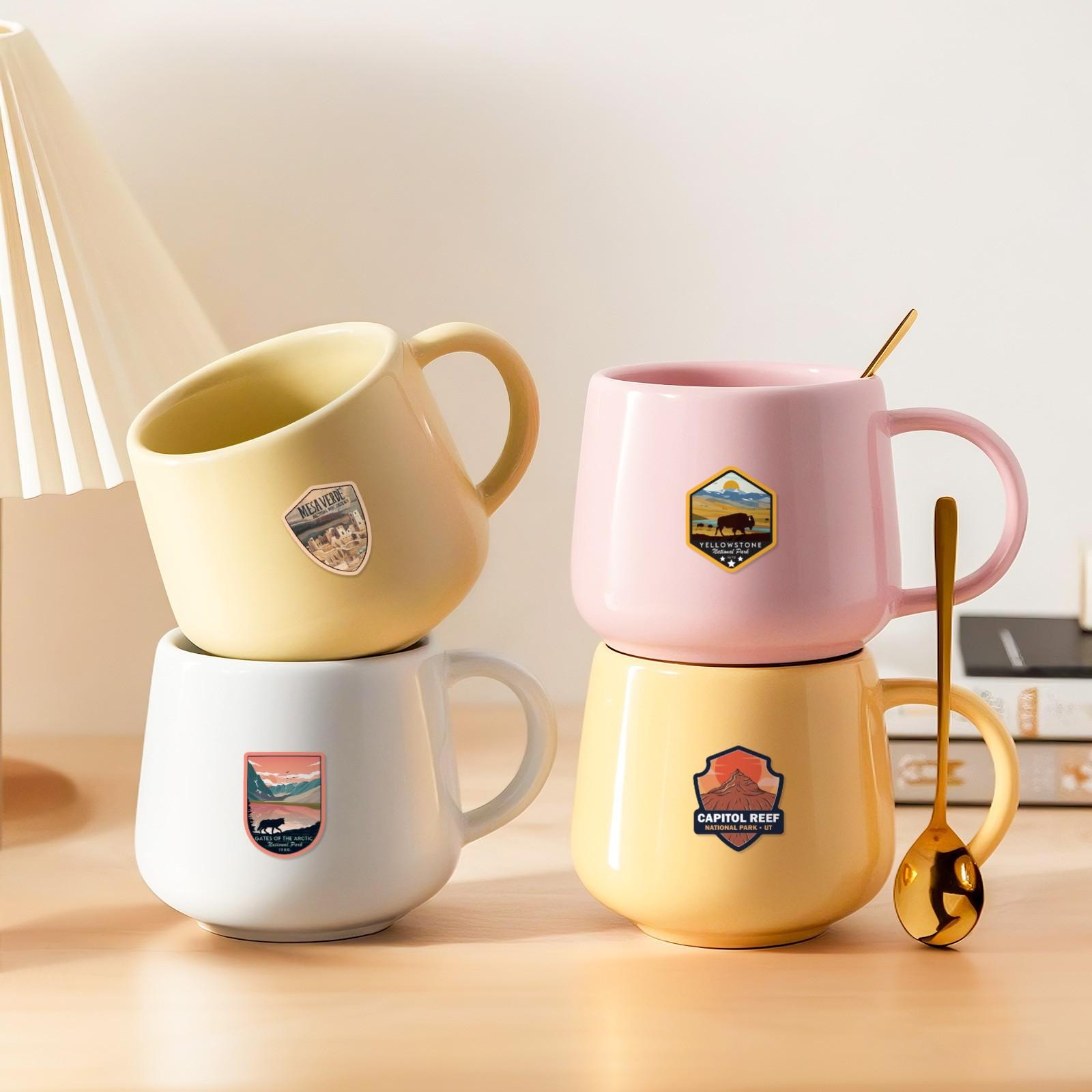 63Pcs National Park Stickers,Outdoor Nature Camping Hiking Inspired Waterproof Vinyl Decals for Water Bottles Laptop Car,Travel Adventure Parks Stickers