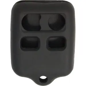 Keyless2Go Replacement for New Silicone Cover Protective Case for 4 Button Remote Key Fobs FCC CWTWB1U345 CWTWB1U331 - Black