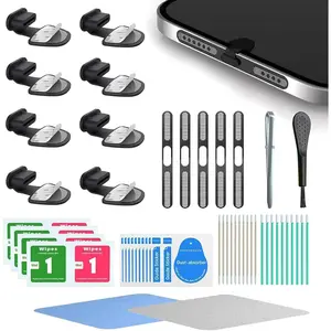 8 Pack USB C Dust Plugs,Anti-Lost USB Type C Plug Cover, Port Dust Covers Protectors,with Speaker Dust Cover,for  17,16,15 Series, Galaxy S22/S21/S20,Note 20/10, USB C