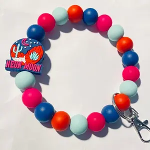 Neon Moon Wristlet keychain