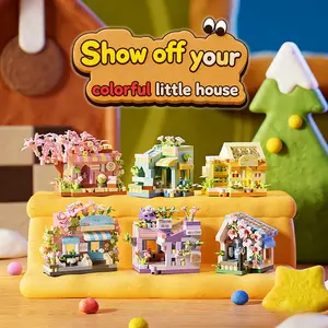 1168pcs Building Blocks Flower Shop Construction Set, Cute Style Gift for Kids, Choking Hazard Small Parts, Perfect Present Idea