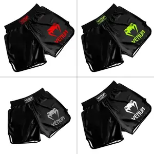 Muay Thai shorts, quick-drying boxing shorts for men and women, sports training shorts, wrestling shorts, beach shorts, fashionable boxing shorts for men and women.