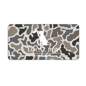 Local Boy Camo Aluminium License Plate High Quality
