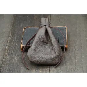 Dark Brown Leather Rosary Pouch